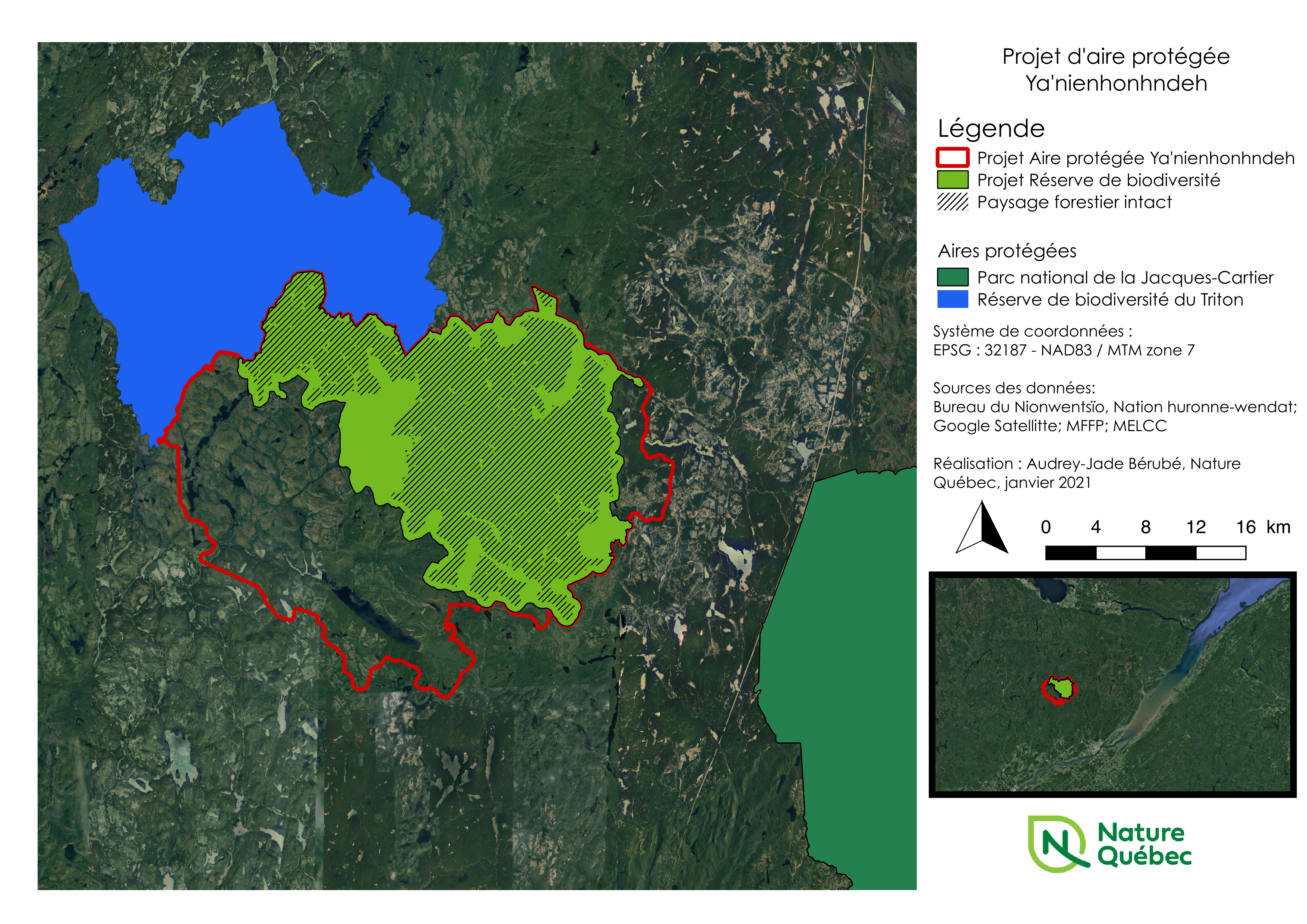 projet aire protegee nation huron-wendat