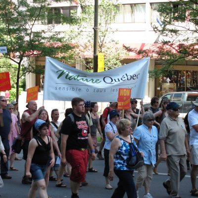 Manifestation contre les gaz de schiste en 2011