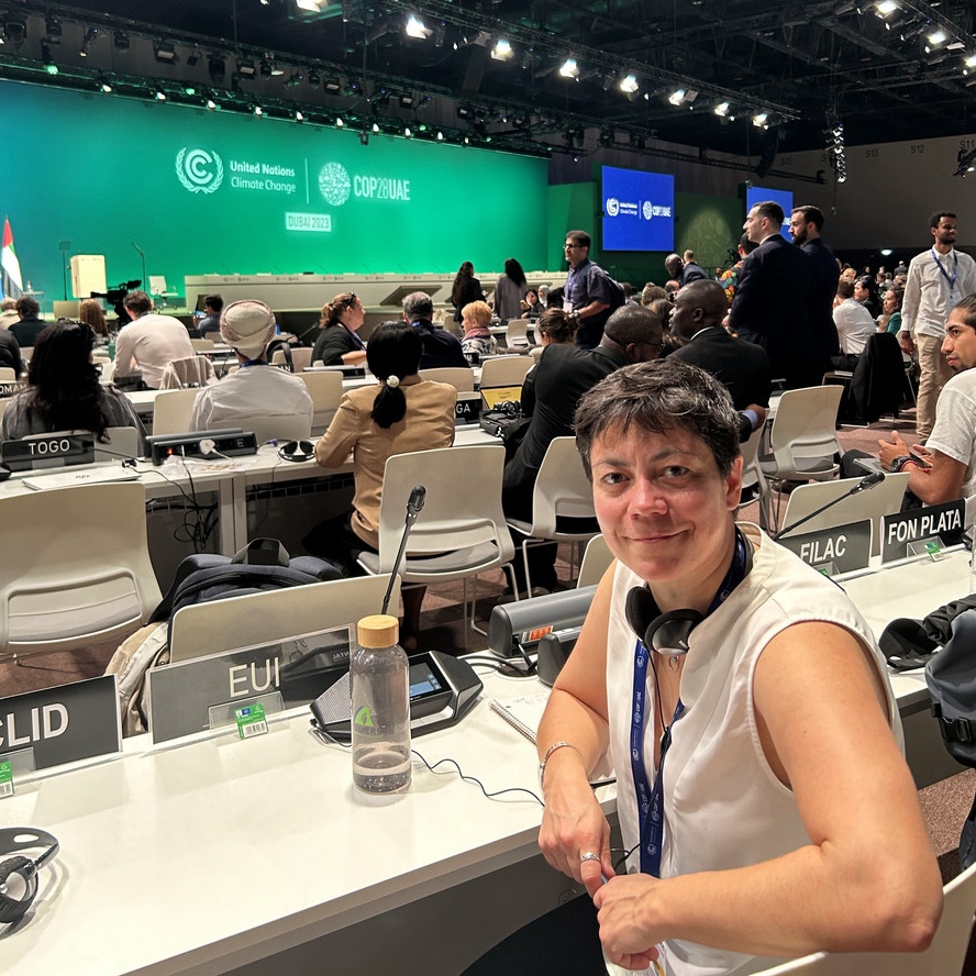 Anne-Celine Guyon lors de la COP28 à Dubaï