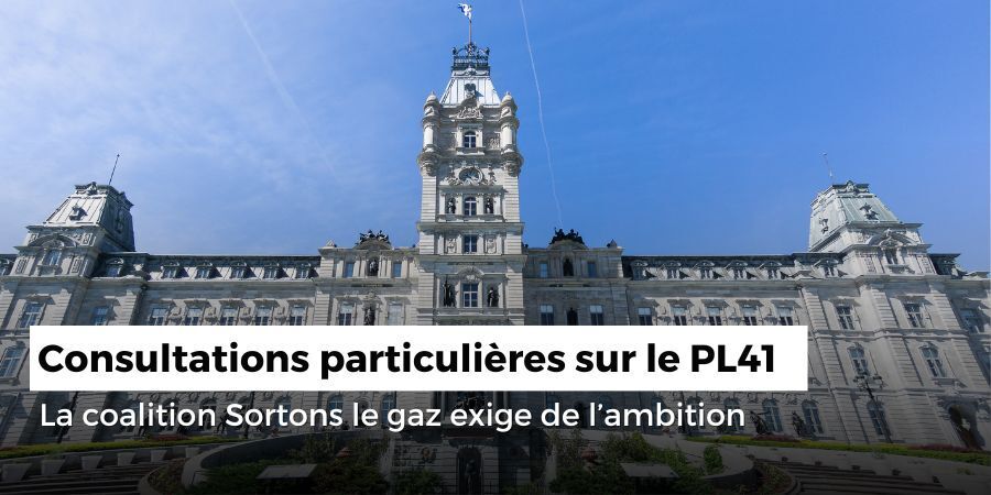 Les membres de la coalition Sortons le gaz réclament une approche ambitieuse pour décarboner l’ensemble des bâtiments du Québec