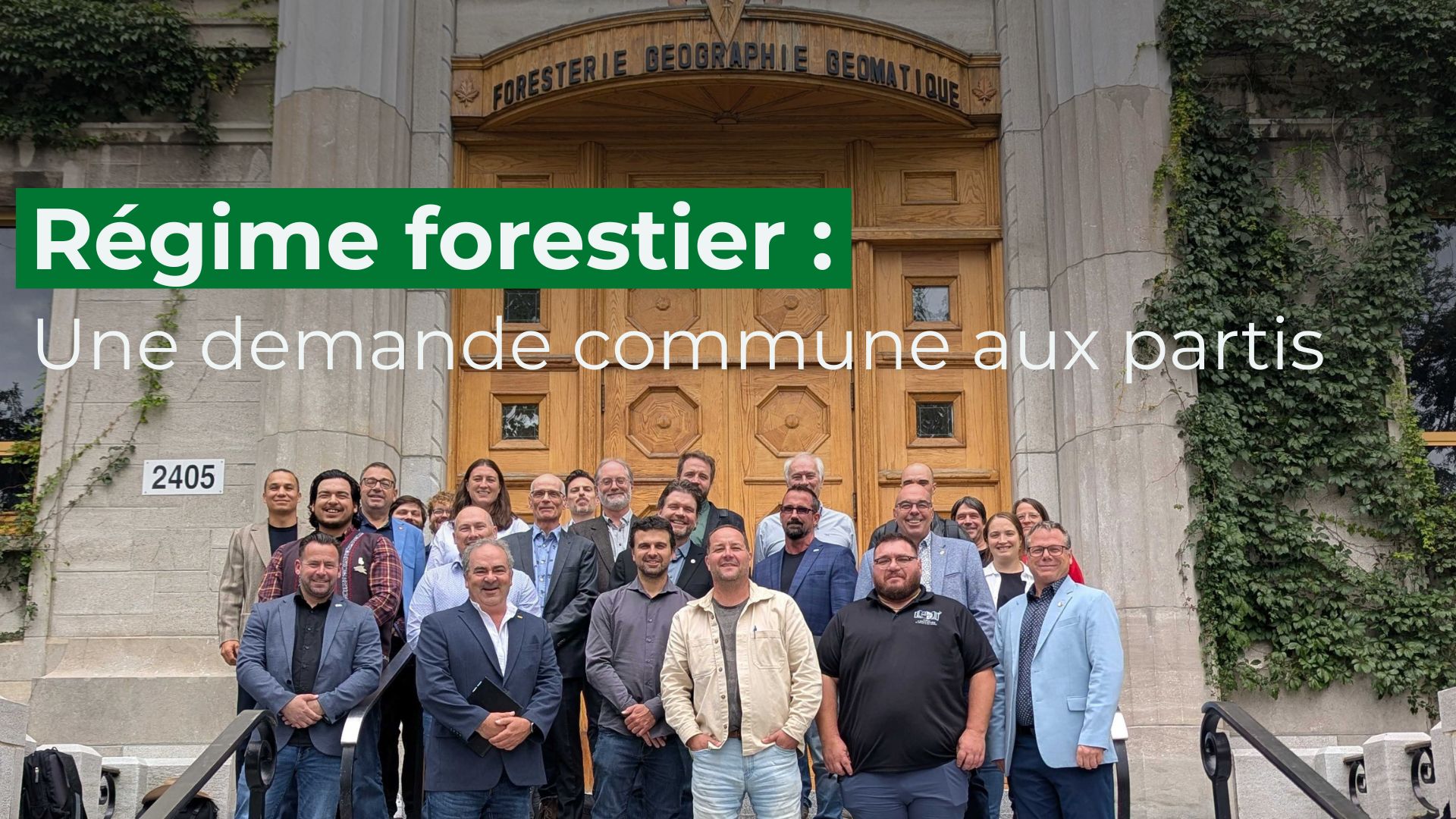 Régime forestier : un an de mobilisation, une demande claire aux partis